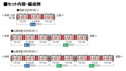 Tomytec Tomix N Gauge Model Train Jr 227 Series Red Wing 3-Car Set 97213