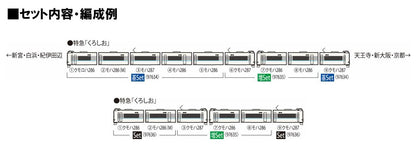 Tomytec Tomix N Gauge JR 287 Series Kuroshio Add-On Model Train Set 97635