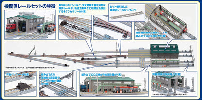 Tomytec Tomix N Gauge Locomotive Depot Rail Set 91036 Model Supplies- Japan Figure Store - #1 Bring To You The Best Japanese Goods