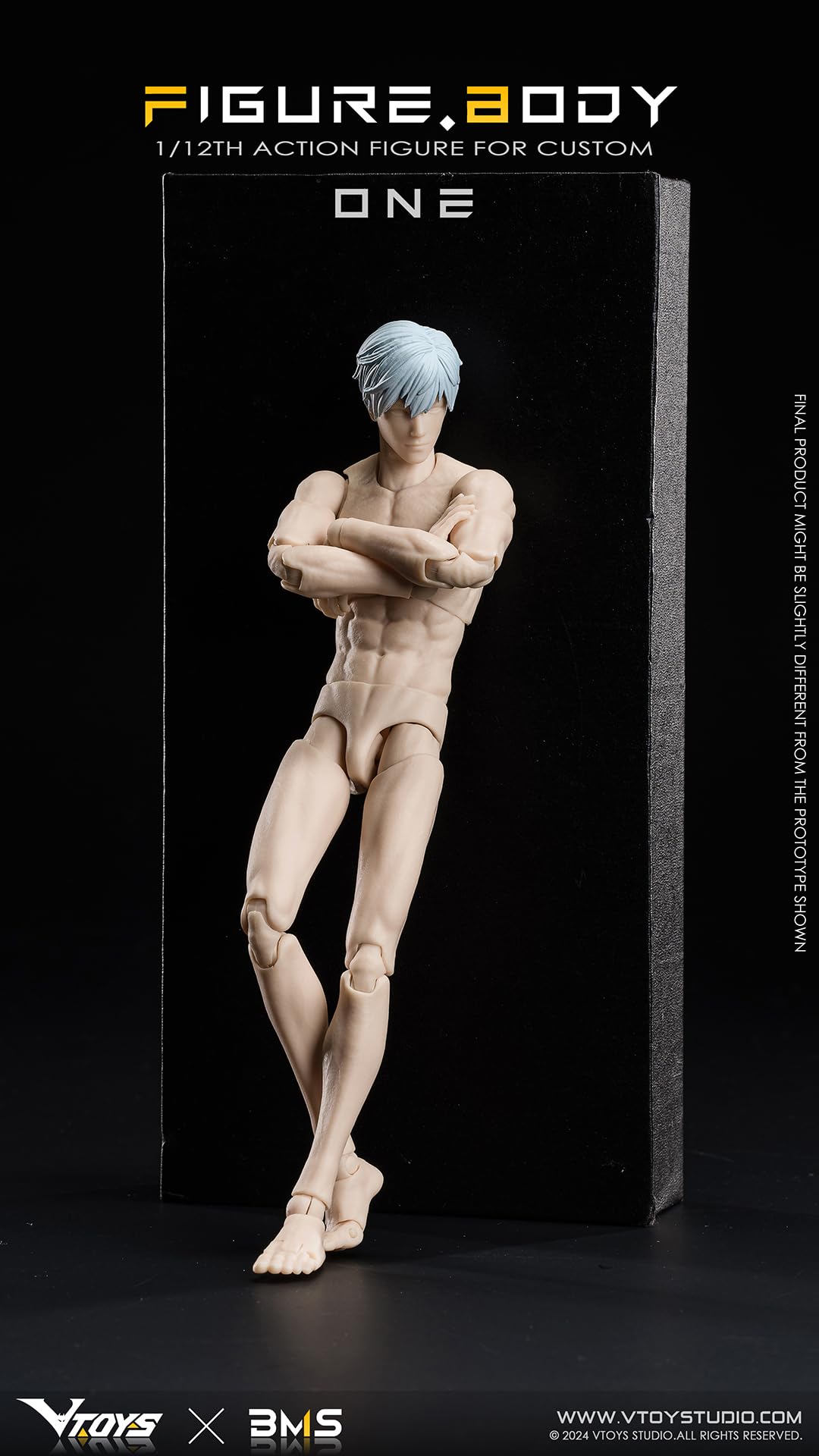 Vtoys X BMS Posable 1/12 Figure Body One VB002 White Skin Japan Action Figure- Japan Figure Store - #1 Bring To You The Best Japanese Goods
