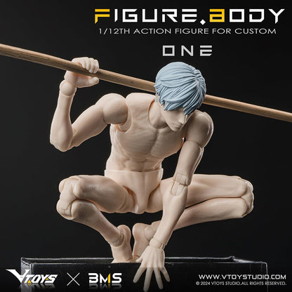 Vtoys X BMS Posable 1/12 Figure Body One VB002 White Skin Japan Action Figure- Japan Figure Store - #1 Bring To You The Best Japanese Goods