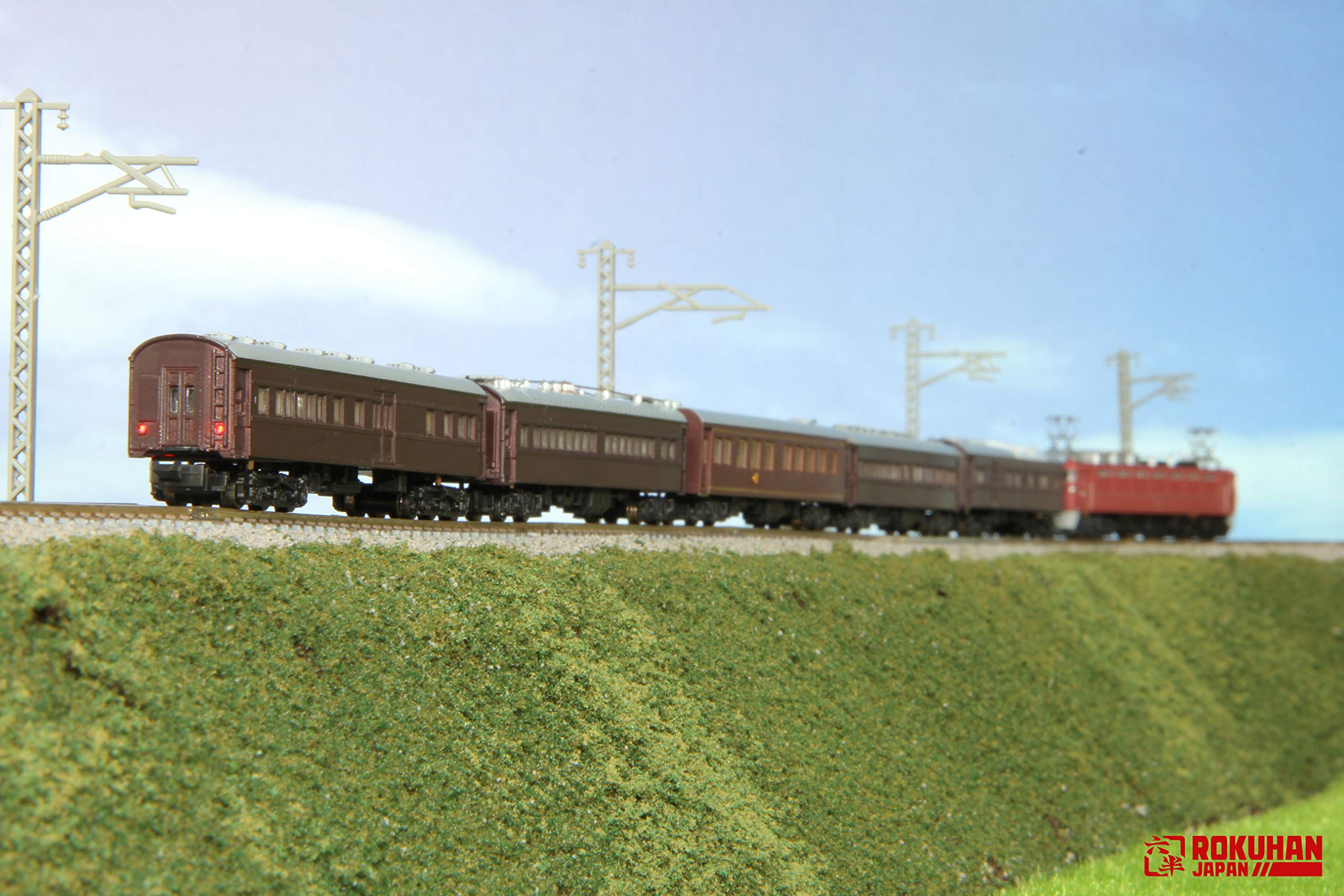 Rokuhan Z Gauge No. 1 Imperial Early Model Train 5-Car Passenger Set T036-2- Japan Figure Store - #1 Bring To You The Best Japanese Goods