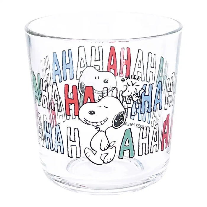 Kaneshotouki Peanuts Snoopy & Woodstock Glass Tumbler 280ml 605144- Japan Figure Store - #1 Bring To You The Best Japanese Goods