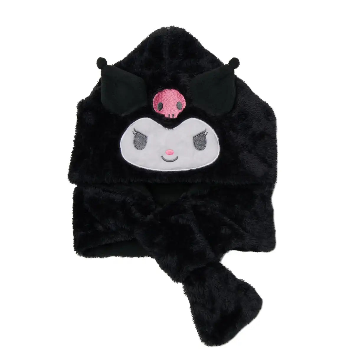 Sanrio Black Hooded Neck Warmer for Winter- Japan Figure Store - #1 Bring To You The Best Japanese Goods