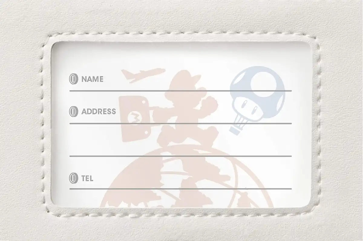 NINTENDO Super Mario Travel Luggage Tag Mario'S Mustache- Japan Figure Store - #1 Bring To You The Best Japanese Goods