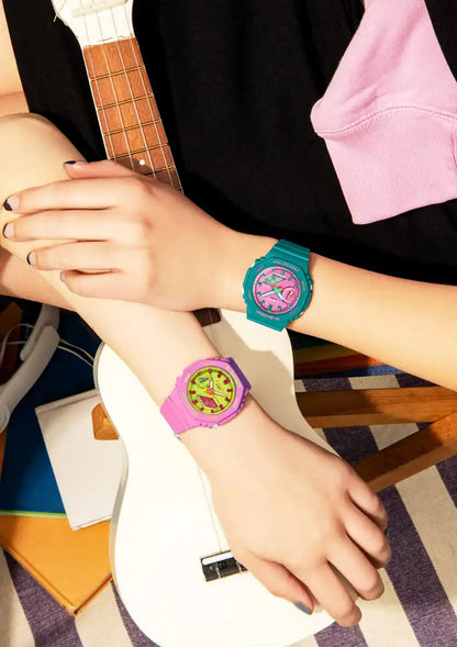 Casio G-Shock Mid-Size Women's Watch GMA-S2100BS-3AJF Green - Domestic Genuine Model- Japan Figure Store - #1 Bring To You The Best Japanese Goods