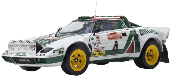 Modèle réduit Kyosho Lancia Stratos HF 1976, vainqueur du Sanremo, à l'échelle 1/18, référence KS08130F