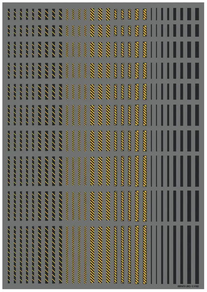 HIQPARTS Line Decal2 Dark Gray + Yellow- Japan Figure Store - #1 Bring To You The Best Japanese Goods