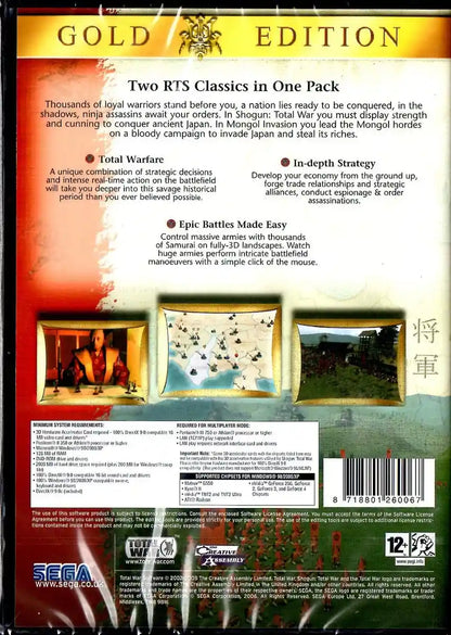 Sega Total War Shogun Gold Edition PC Game - Epic Strategy Experience