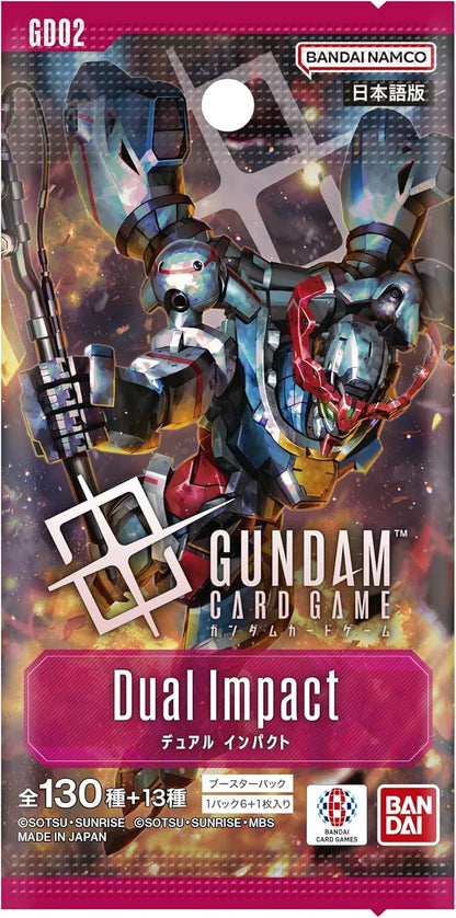 BANDAI Gundam Card Game Booster Pack Dual Impact 24 Packs Box