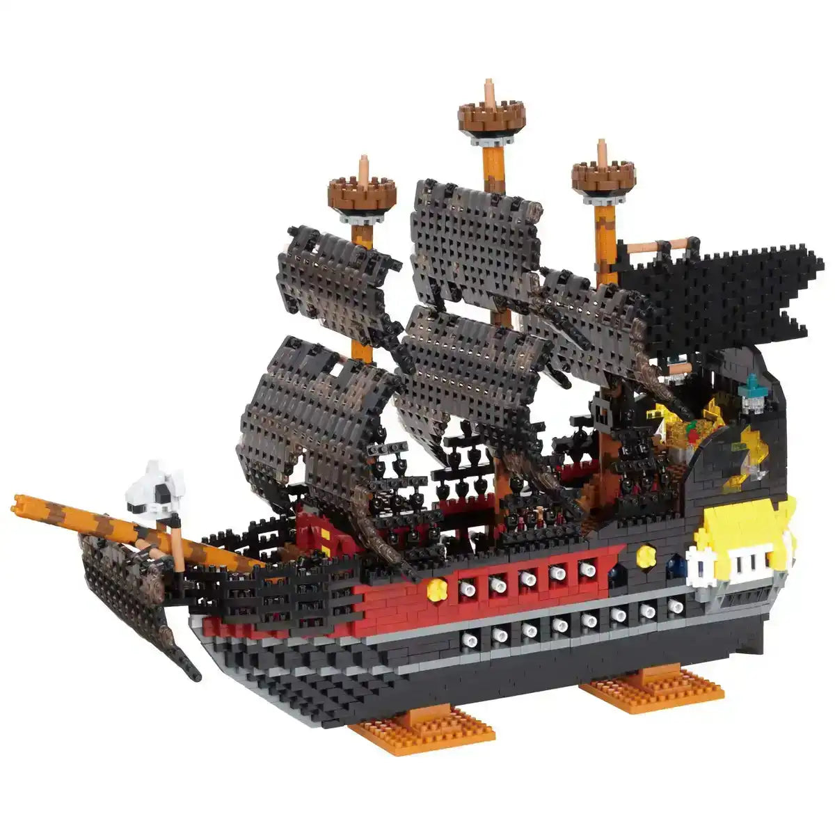 KAWADA Nanoblock Pirate Ship Deluxe Edition- Japan Figure Store - #1 Bring To You The Best Japanese Goods