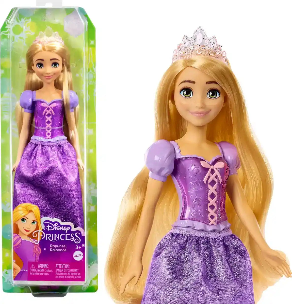 Mattel Disney Princess Rapunzel Dress-Up Doll for Ages 3+ Disney 100th Anniversary- Japan Figure Store - #1 Bring To You The Best Japanese Goods