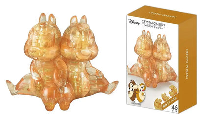 Hanayama Disney Crystal Gallery Brown Chip 'N' Dale 3D Puzzle 46 Pieces Japanese Puzzles Toys- Japan Figure Store - #1 Bring To You The Best Japanese Goods