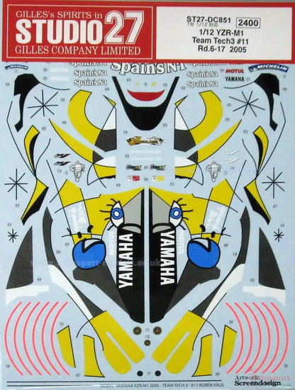 Studio27 1/12 Yamaha Yzr-M1 Tech3 #5 2005 Japanese Yamaha Motorbike Model Decal- Japan Figure Store - #1 Bring To You The Best Japanese Goods