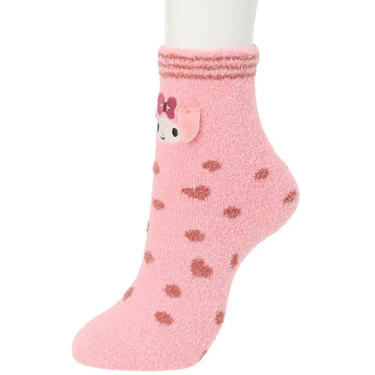 Sanrio Girls Pink Socks 4264417 Comfortable and Stylish Kids Footwear- Japan Figure Store - #1 Bring To You The Best Japanese Goods