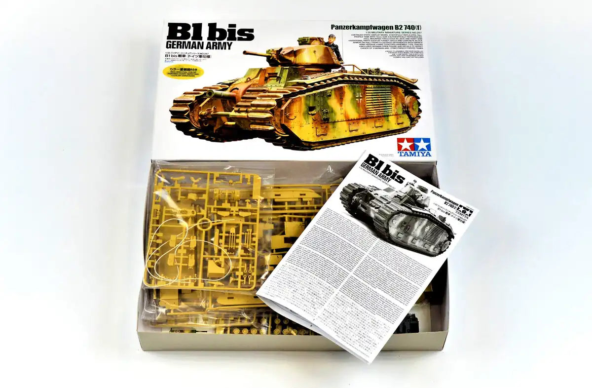 TAMIYA 35287 German Army B1 Bis 1/35 Scale Kit- Japan Figure Store - #1 Bring To You The Best Japanese Goods