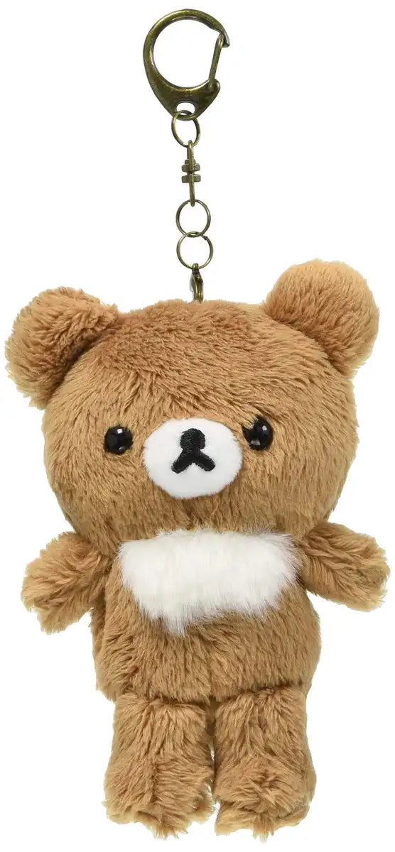 San-X Mx15601 Always Together Rilakkuma Chairoikoguma Plush Keychain- Japan Figure Store - #1 Bring To You The Best Japanese Goods