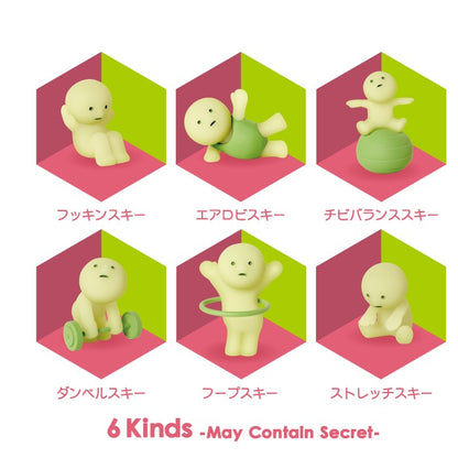 Smiski Exercising Series Glow in the Dark Collectible Box 12pcs
