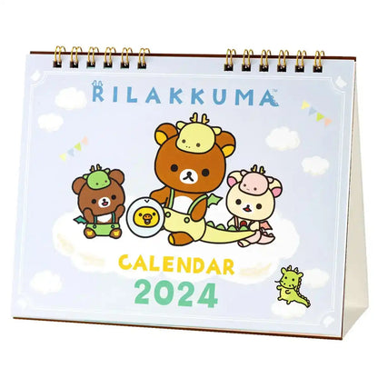 San-X Rilakkuma Calendar Tabletop CD38201 2024- Japan Figure Store - #1 Bring To You The Best Japanese Goods