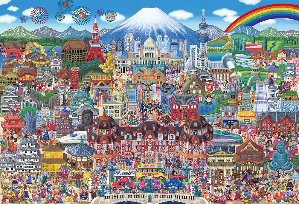 Beverly M81-610 Jigsaw Puzzle The Best Sights Of Japan (1000 S-Pieces) Micro Piece Puzzle- Japan Figure Store - #1 Bring To You The Best Japanese Goods