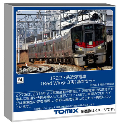 Tomytec Tomix N Gauge Model Train Jr 227 Series Red Wing 3-Car Set 97213