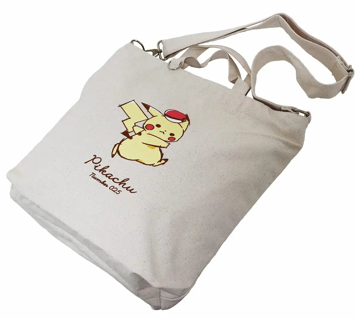 Pocket Monsters Pikachu Tote Bag 2Way Compatible w/A4 Ivory - Crux- Japan Figure Store - #1 Bring To You The Best Japanese Goods