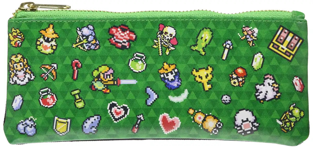Sanei Boeki The Legend Of Zelda Pen Pouch Pixel Art 21x1x9cm- Japan Figure Store - #1 Bring To You The Best Japanese Goods