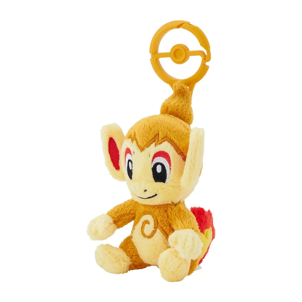 Pokemon Center Mascot with Carabiner - Chimchar Plush Keychain Clip- Japan Figure Store - #1 Bring To You The Best Japanese Goods