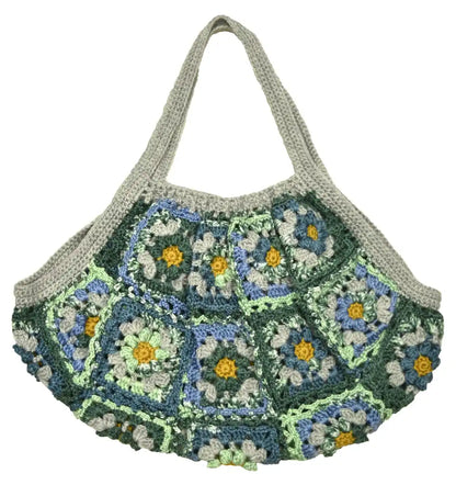 Naska Japan Hand Knitting Kit Motif Tie Bag Wk-7 Col.A Green- Japan Figure Store - #1 Bring To You The Best Japanese Goods