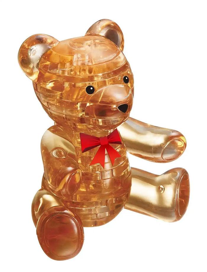 Beverly Crystal Puzzle Teddy Bear Brown 50119 Japanese 3D Puzzle Block Toys- Japan Figure Store - #1 Bring To You The Best Japanese Goods