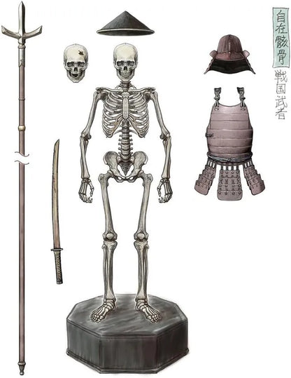Kaiyodo Takeya Skeleton Warrior Painted PVC ABS Figure 150mm