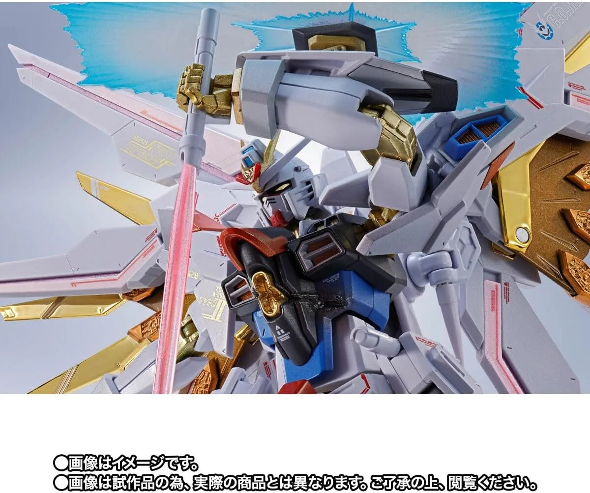 Metal Robot Spirits Mighty Strike Freedom Gundam Final Battle Ver 5.5 Inch Diecast Figure by Bandai