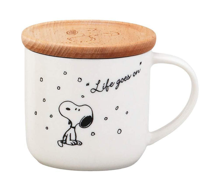 YAMAKA - Peanuts Snoopy Mug With Coaster - White- Japan Figure Store - #1 Bring To You The Best Japanese Goods
