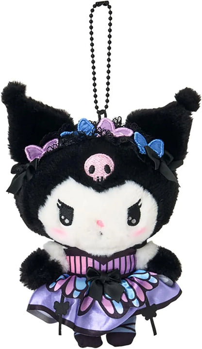 Sanrio Butterfly Mascot Holder Chrome Keychain for Ages 6 and Up Sanrio