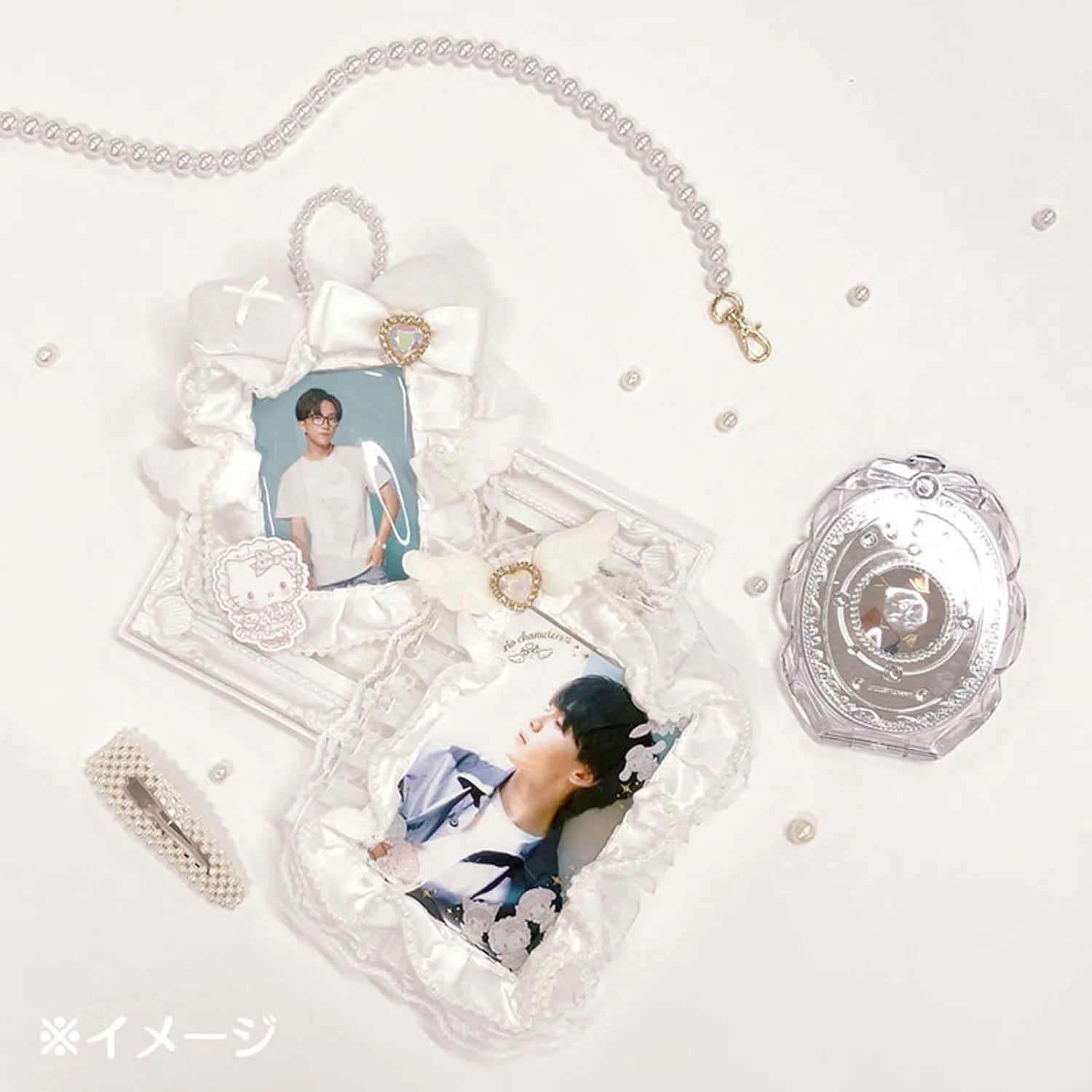 Sanrio Little Twin Stars Trading Card Holder Pure White Angel Enjoyy Idol by Sanrio