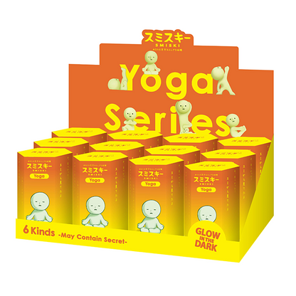 Smiski the Yoga Series Glow in the Dark Collectible Box 12pcs