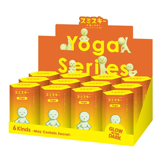 Smiski the Yoga Series Glow in the Dark Collectible Box 12pcs