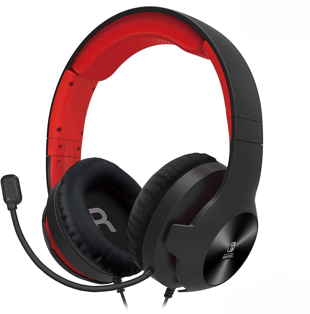 Hori Wired Gaming Headset Standard With Mixer For Nintendo Switch Red - 4961818031579- Japan Figure Store - #1 Bring To You The Best Japanese Goods