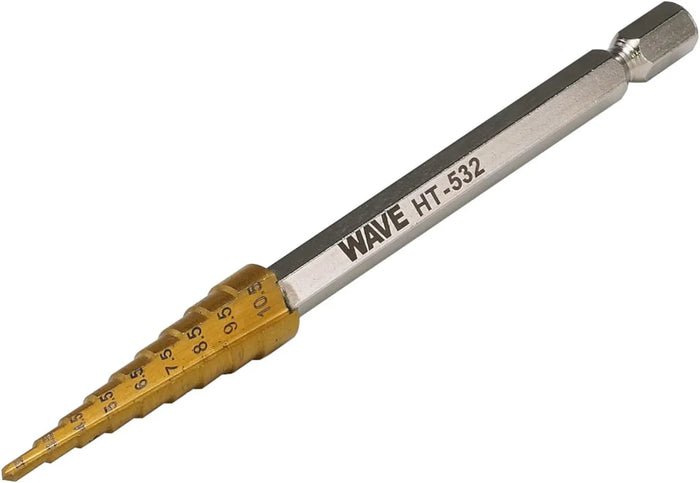 Wave HT-532 HG Step Drill 2.5-10.5mm for Plastic Models