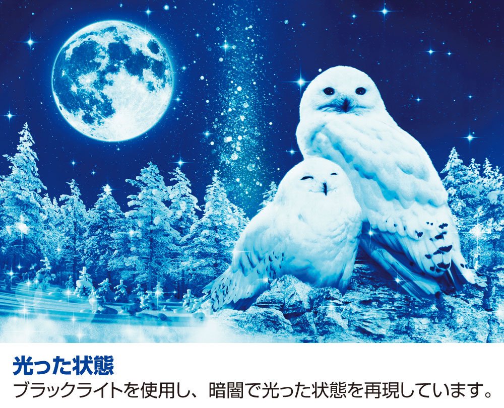 BEVERLY Jigsaw Puzzle 91-129 Glows In The Dark Wilfar Lucky White Owl 1000 Pieces- Japan Figure Store - #1 Bring To You The Best Japanese Goods