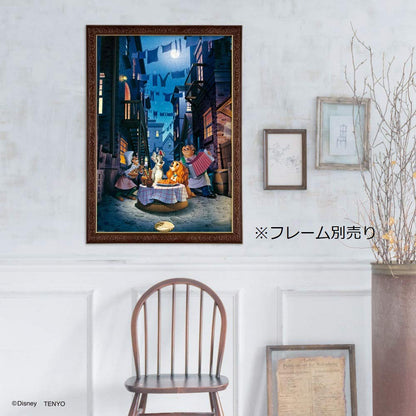 Tenyo 1000pc Jigsaw Puzzle Disney Wanwan Story Moonlight Dinner Glowing 51x73.5cm- Japan Figure Store - #1 Bring To You The Best Japanese Goods