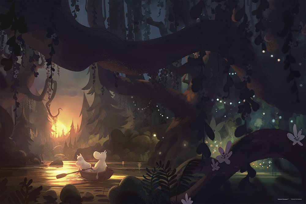 YANOMAN 10-1412 Jigsaw Puzzle Moomin Rowing Silently 1000 Pieces- Japan Figure Store - #1 Bring To You The Best Japanese Goods