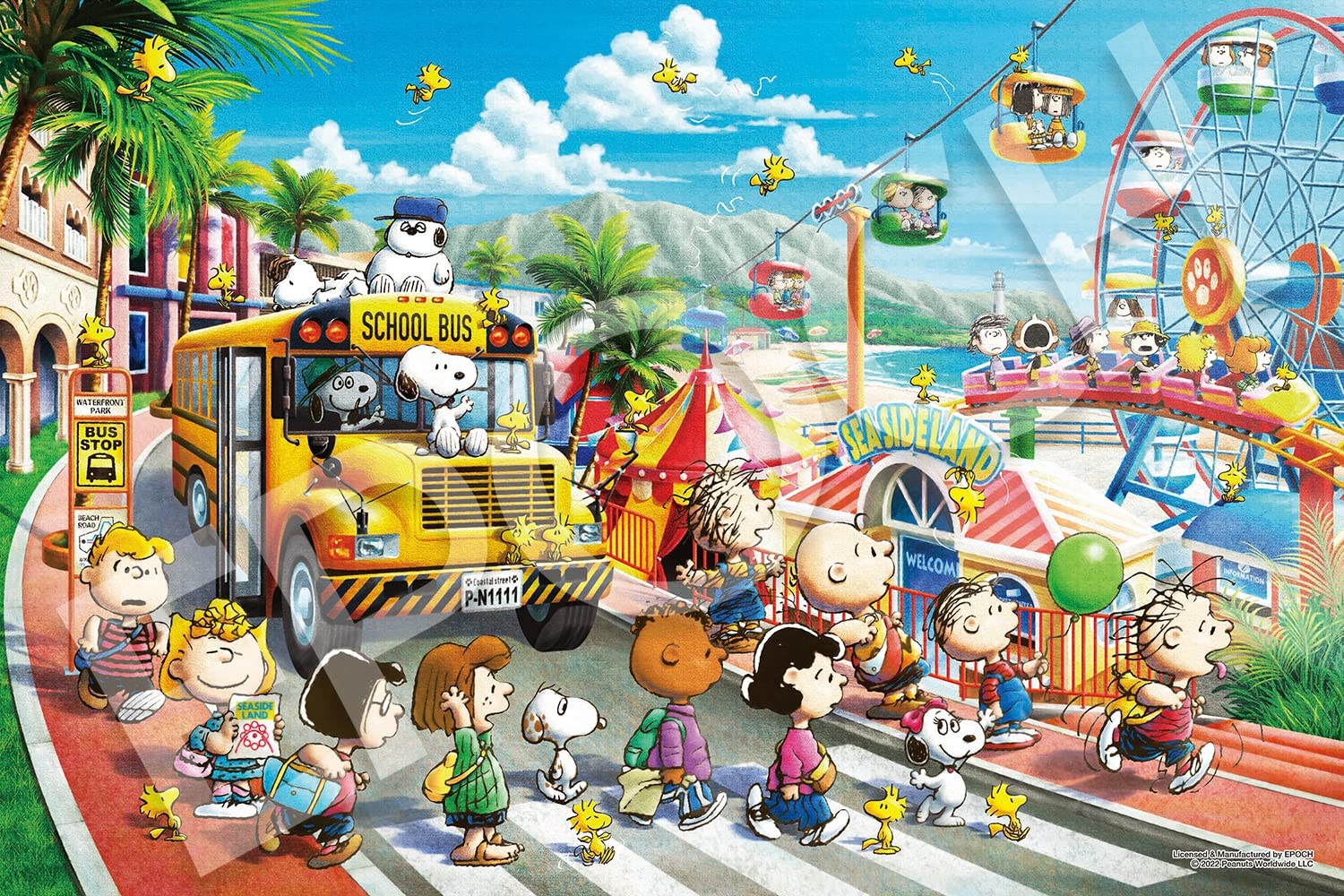 EPOCH 12-518S Jigsaw Puzzle Peanuts Snoopy Sea Side Land 1000 Pieces- Japan Figure Store - #1 Bring To You The Best Japanese Goods