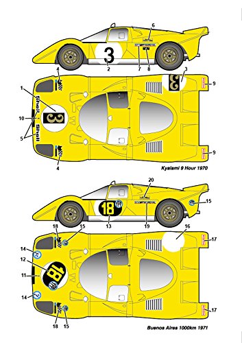 Studio27 St27 Dc1124 Ferrari 512S Ecuria Francorchamps Decal For Fujimi 1/24 Car Decal- Japan Figure Store - #1 Bring To You The Best Japanese Goods