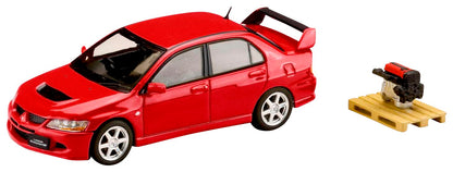 1/64 Mitsubishi Lancer Gsr Evo 8 Red Solid w/Engine Display Hobby Japan- Japan Figure Store - #1 Bring To You The Best Japanese Goods