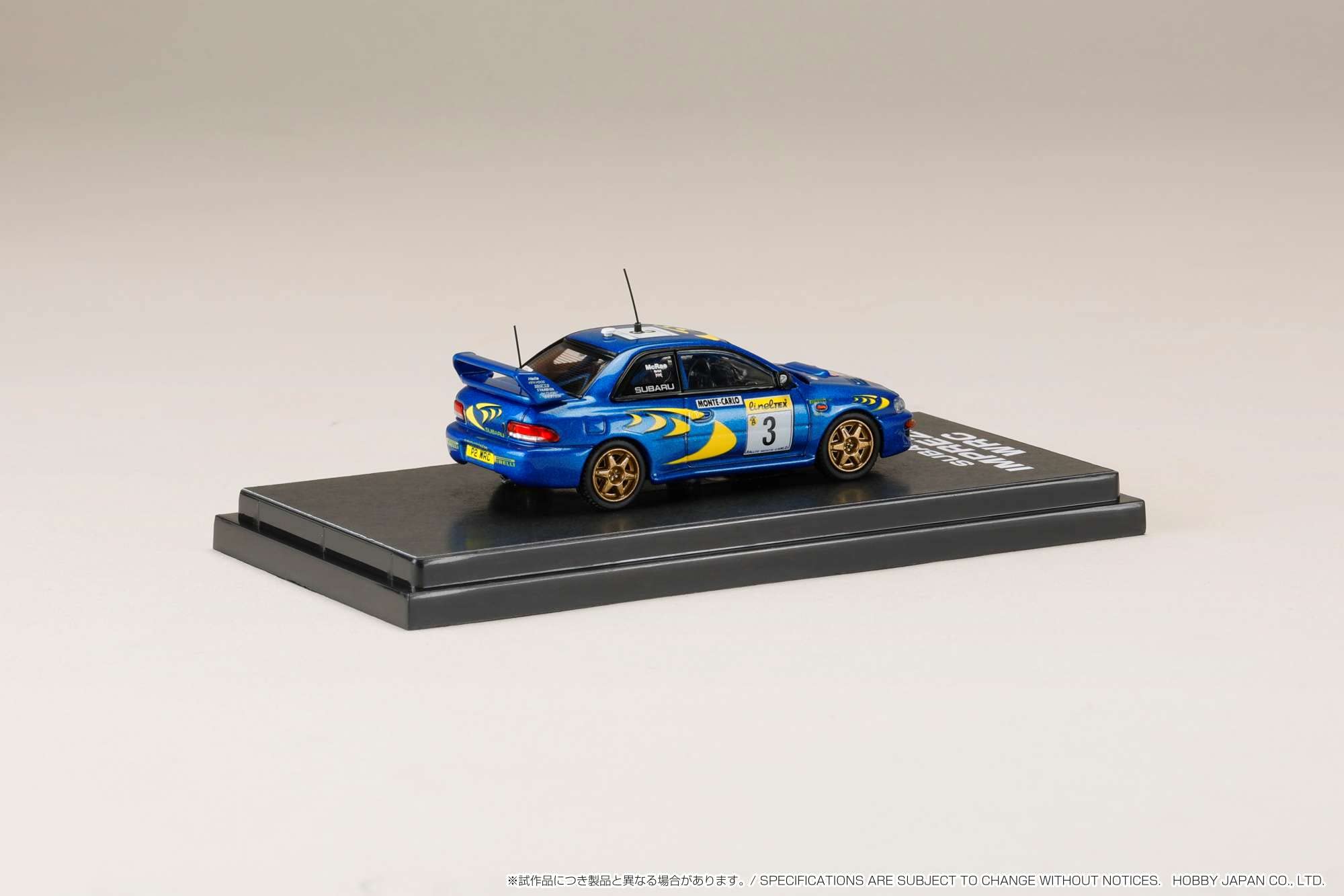 1/64 Hobby Japan Subaru Impreza Wrc 1997#3 Monte Carlo- Japan Figure Store - #1 Bring To You The Best Japanese Goods