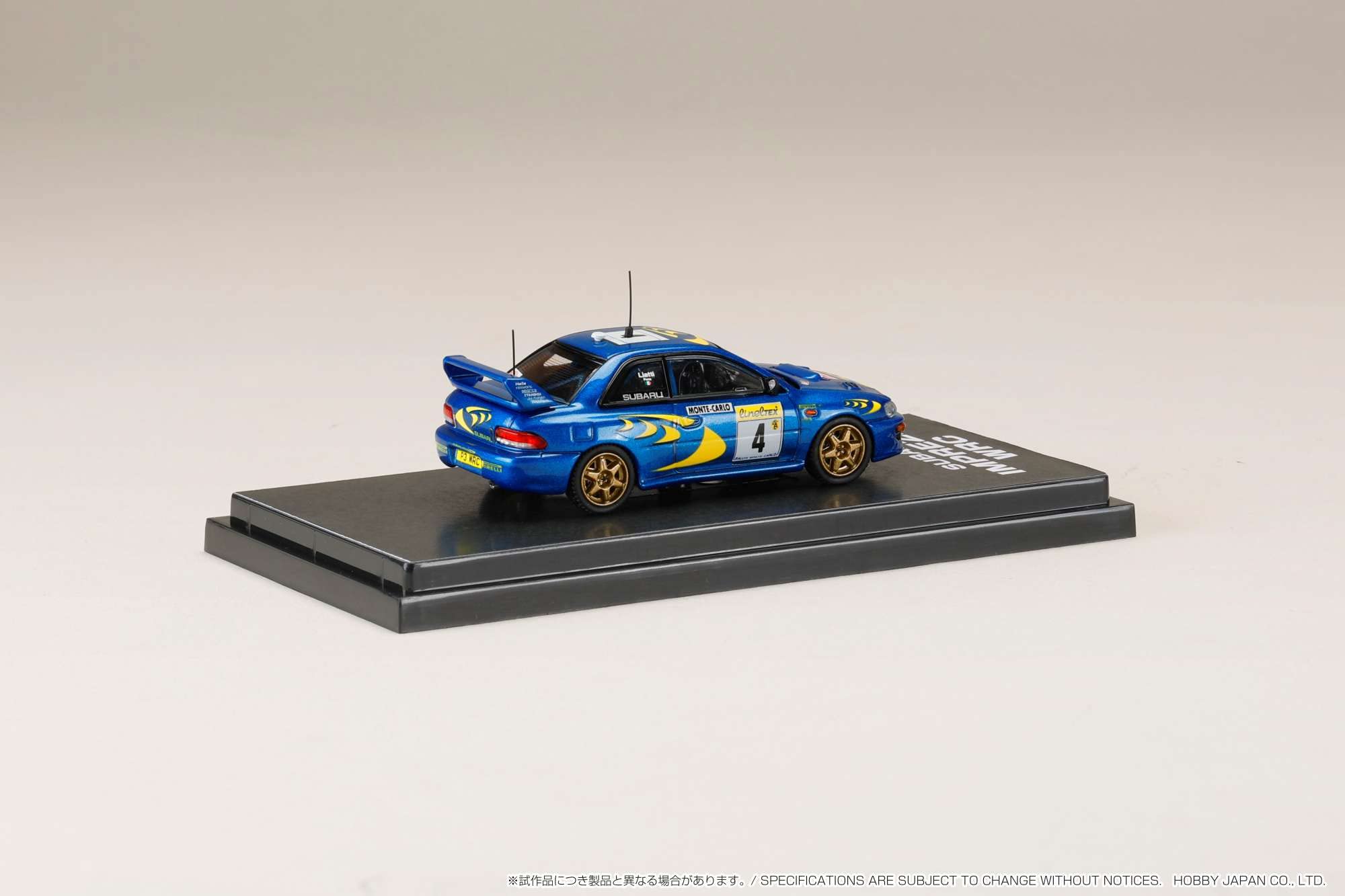 1/64 Hobby Japan Subaru Impreza Wrc 1997#4 Monte Carlo Winner- Japan Figure Store - #1 Bring To You The Best Japanese Goods