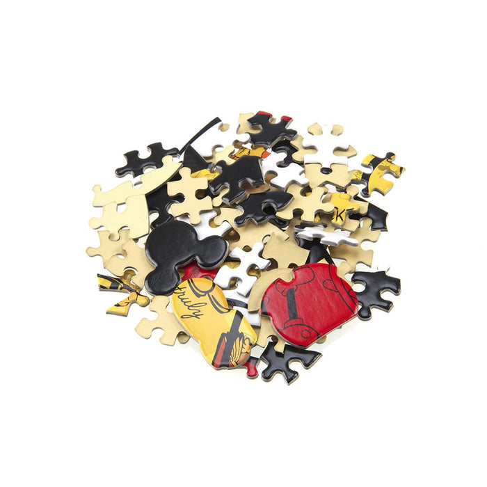 Yanoman Jigsaw Puzzle Silhouette Mickey Mouse (26.6X48.1Cm) Japan 258Pc- Japan Figure Store - #1 Bring To You The Best Japanese Goods