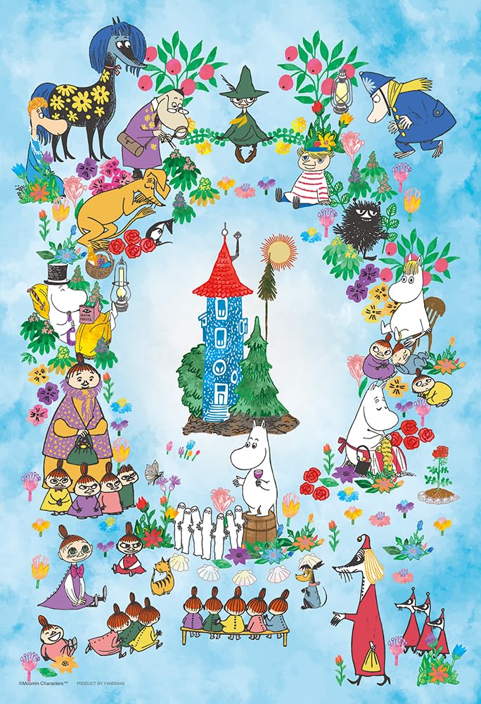Yanoman 300 Piece Moomin Wreath Jigsaw Puzzle 26X38Cm- Japan Figure Store - #1 Bring To You The Best Japanese Goods