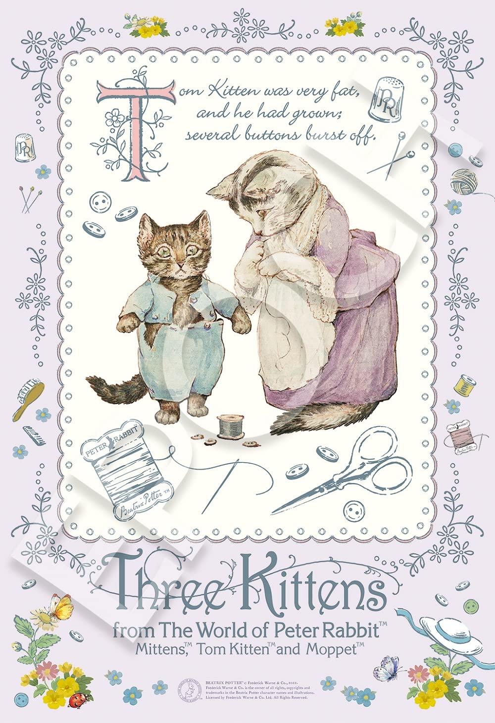 300 Piece Jigsaw Puzzle Peter Rabbit Kitten Tom™ And Mrs. Tabitha (26X38Cm)- Japan Figure Store - #1 Bring To You The Best Japanese Goods